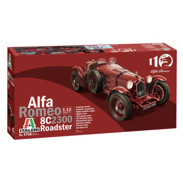 KIT PARA MONTAR ITALERI ALFA ROMEO 8C 2300 ROADSTER 110º ANIVERSÁRIO 1/12 ITA 4708 4708S